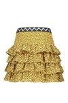 Meisjes Flo girls AO woven smock ruffle skirt van Like Flo in de kleur Panther in maat 152.