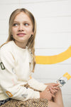 Meisjes Flo girls AO woven smock ruffle skirt van Like Flo in de kleur Panther in maat 152.