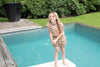 Meisjes Flo girls AO woven smock ruffle skirt van Like Flo in de kleur Panther in maat 152.