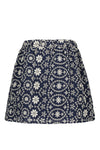 Meisjes Flo girls broidery anglais skirt van Like Flo in de kleur Navy in maat 152.