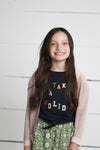 Meisjes Flo girls broidery anglais skirt van Like Flo in de kleur Navy in maat 152.