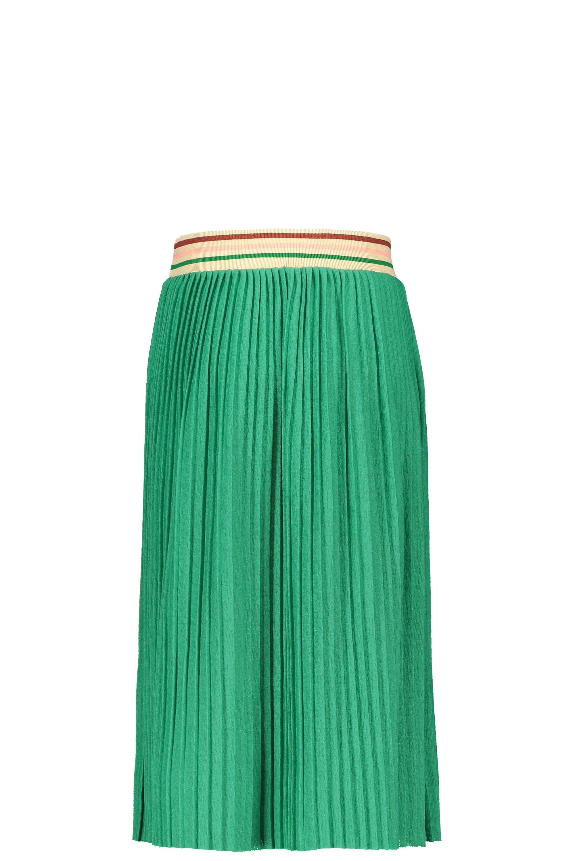 Meisjes Flo girls jersey plisse skirt maxi van Like Flo in de kleur Green in maat 152.