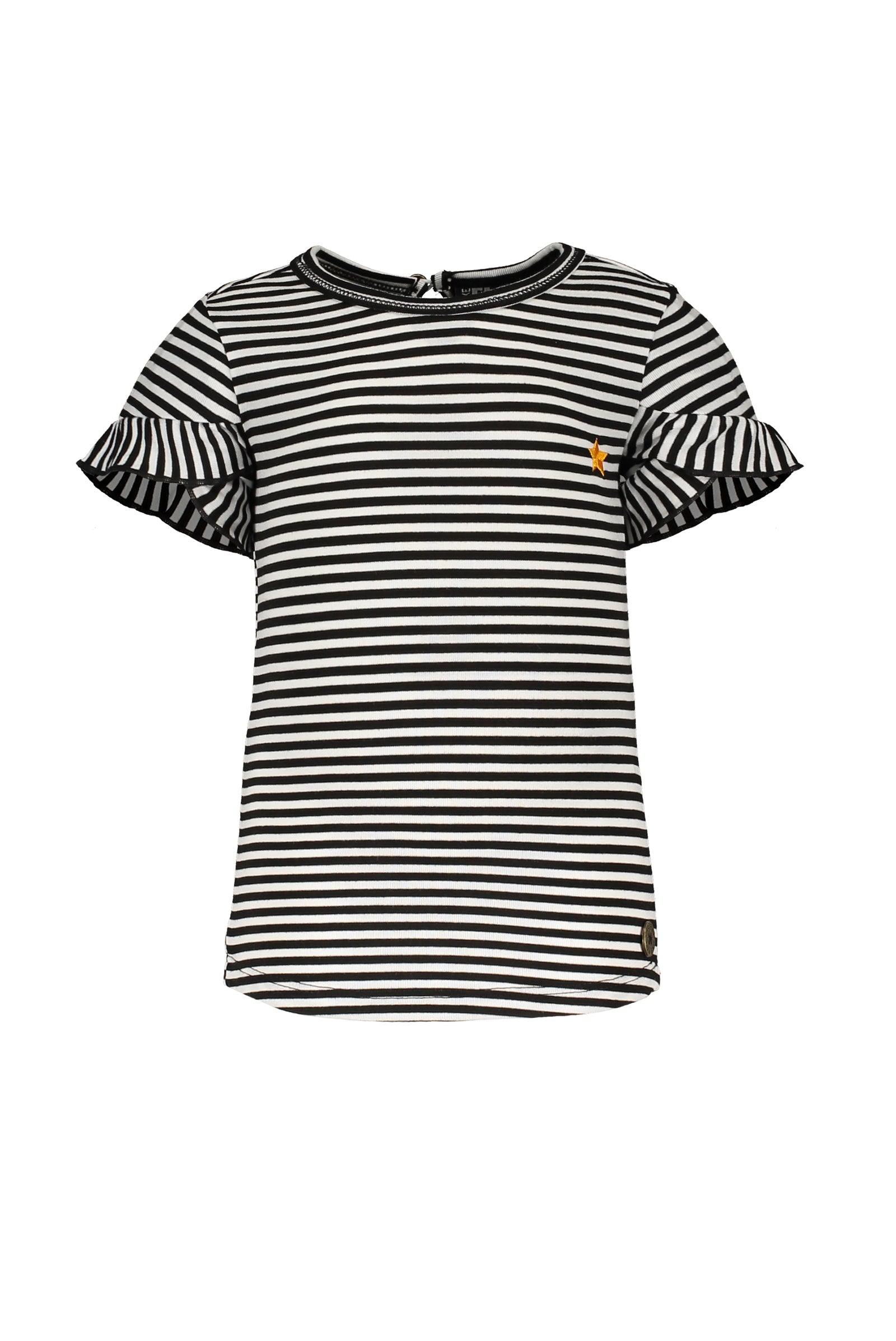 Like Flo Flo baby girls fancy ruffle slv tee
