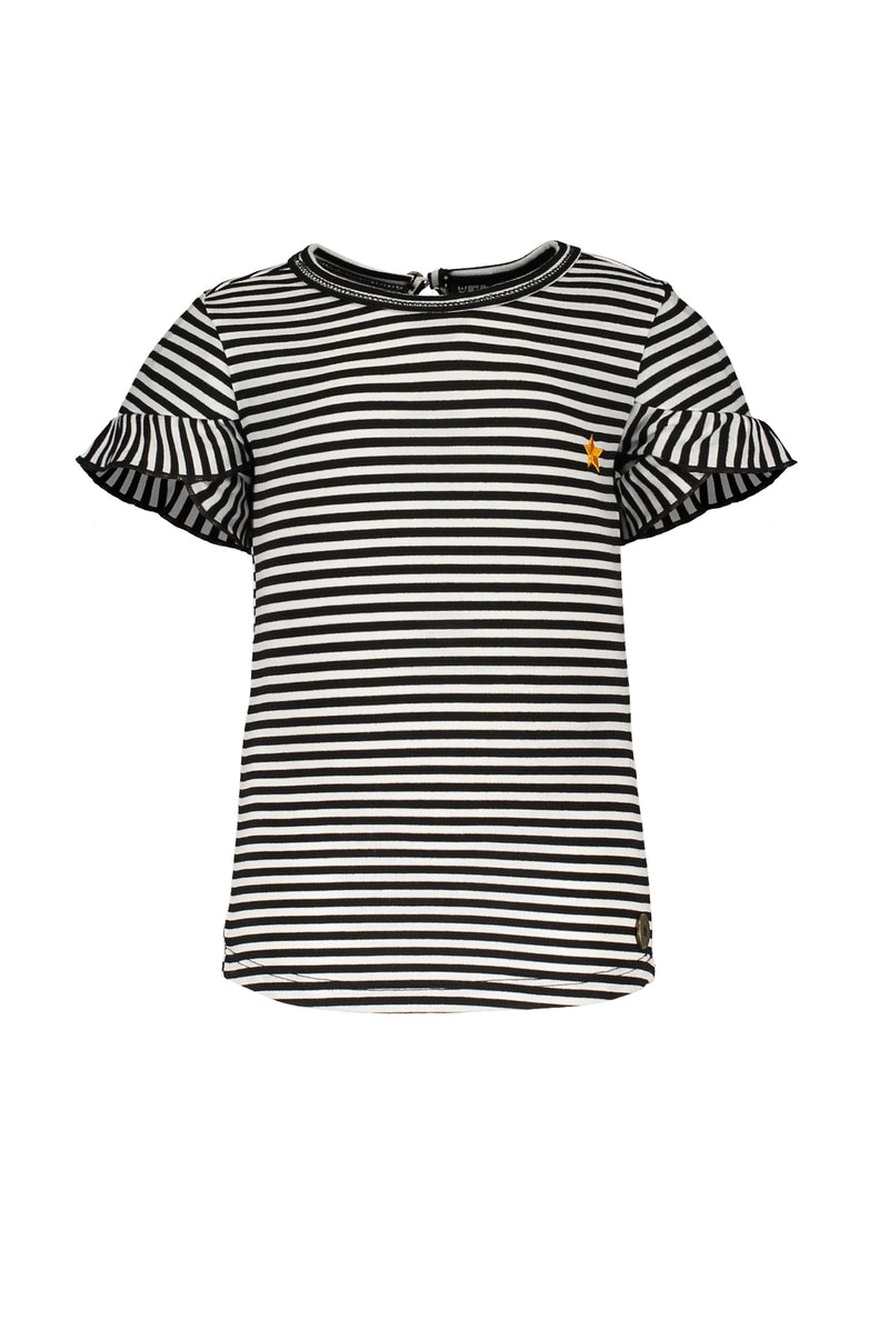 Like Flo Flo baby girls fancy ruffle slv tee