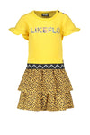 Like Flo Flo baby girls jersey dress with panter skirt