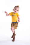 Like Flo Flo baby girls jersey dress with panter skirt