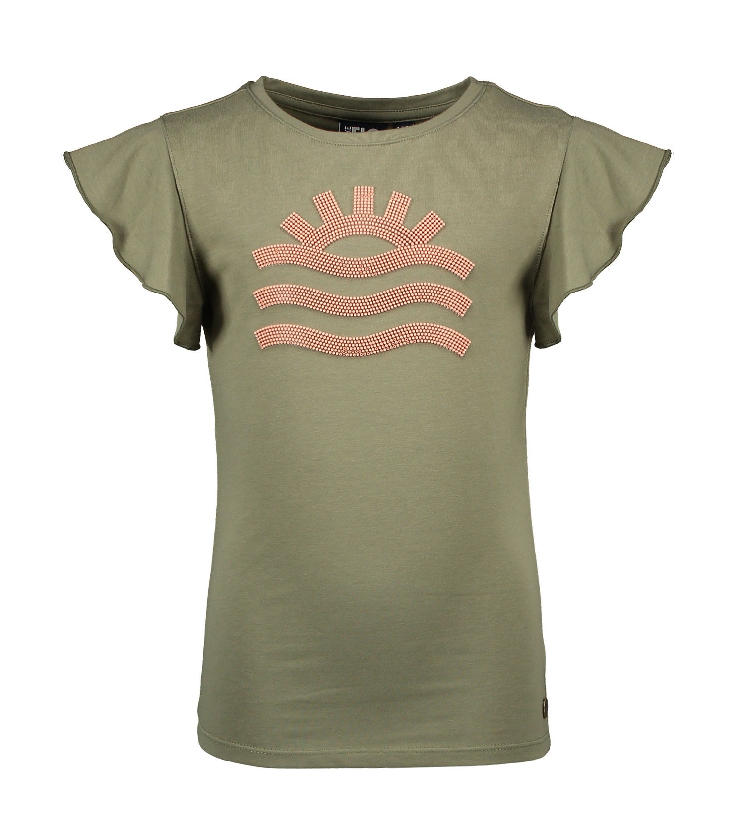 Like Flo Flo girls jersey tee ruffle slv