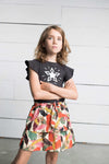 Like Flo Flo girls jersey tee ruffle slv