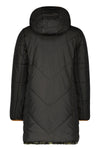 Meisjes Flo girls reversible hooded long jacket van Like Flo in de kleur Army in maat 152.