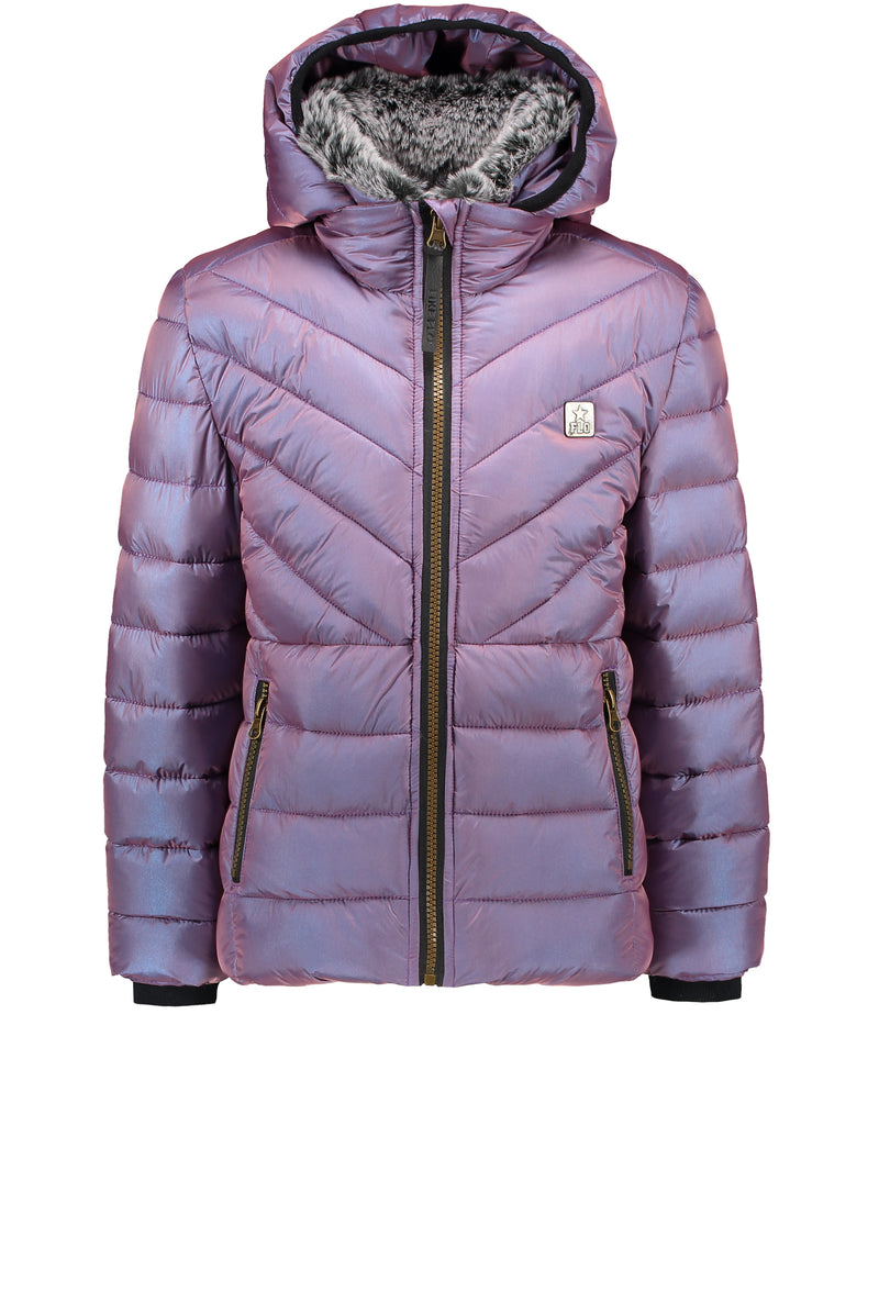 Like Flo Flo girls hooded jacket snow top collar