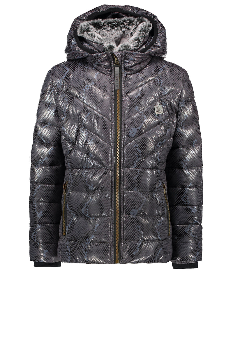 Like Flo Flo girls hooded jacket snow top collar