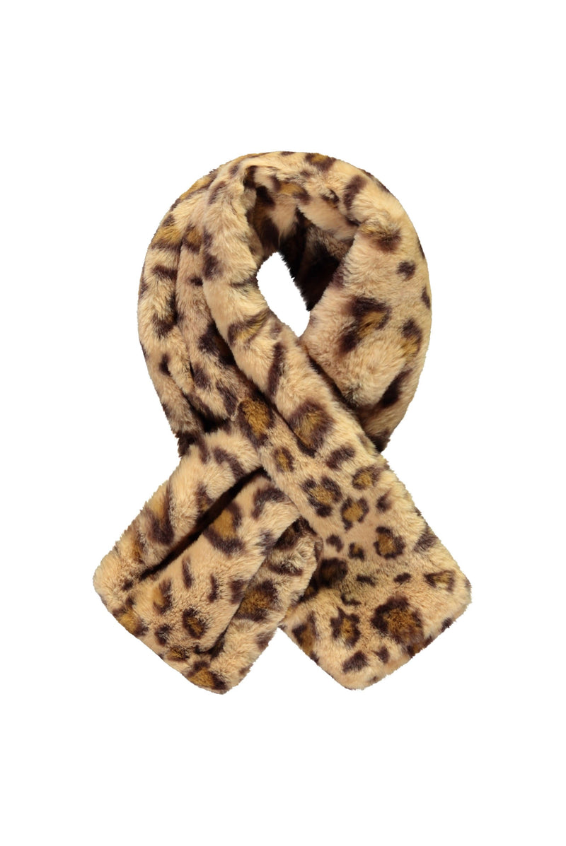 Meisjes Flo baby girls fur scarf double layer van Like Flo in de kleur Animal in maat OS.