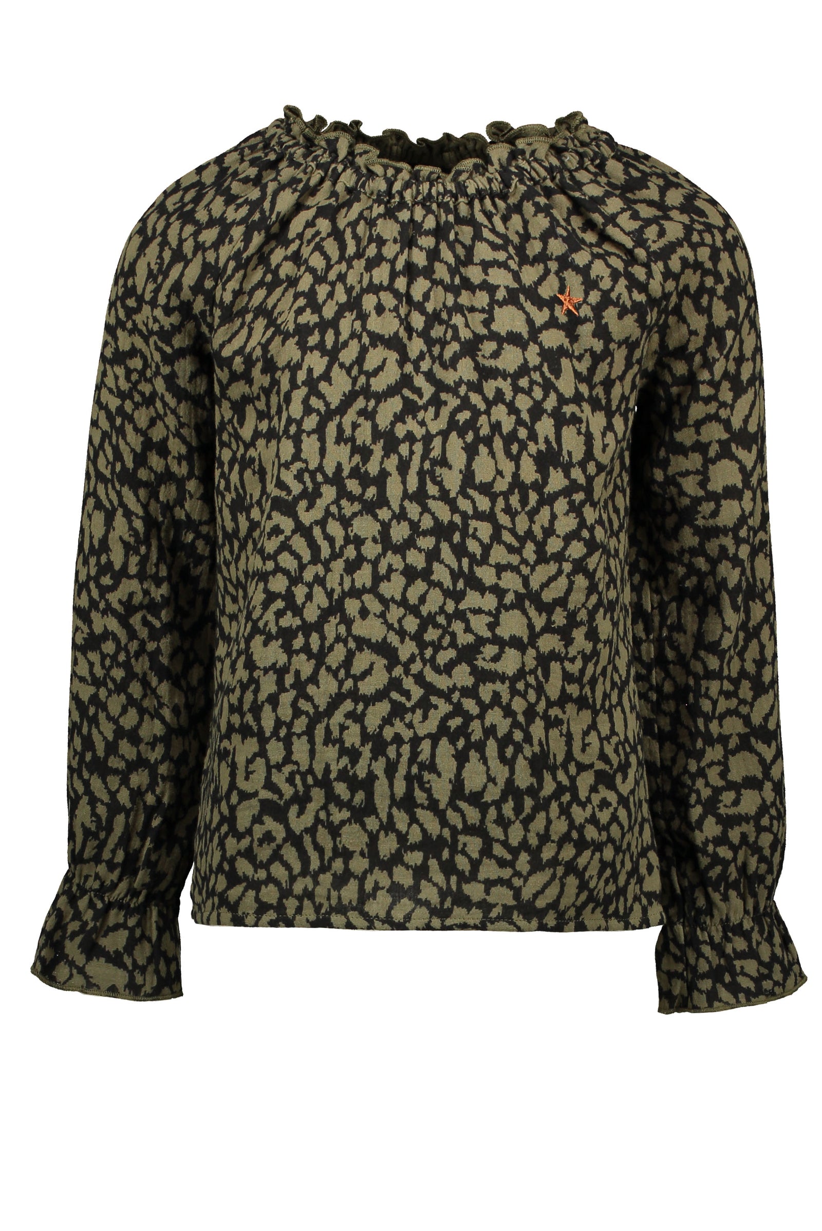 Like Flo Flo girls fancy double fabric blouse
