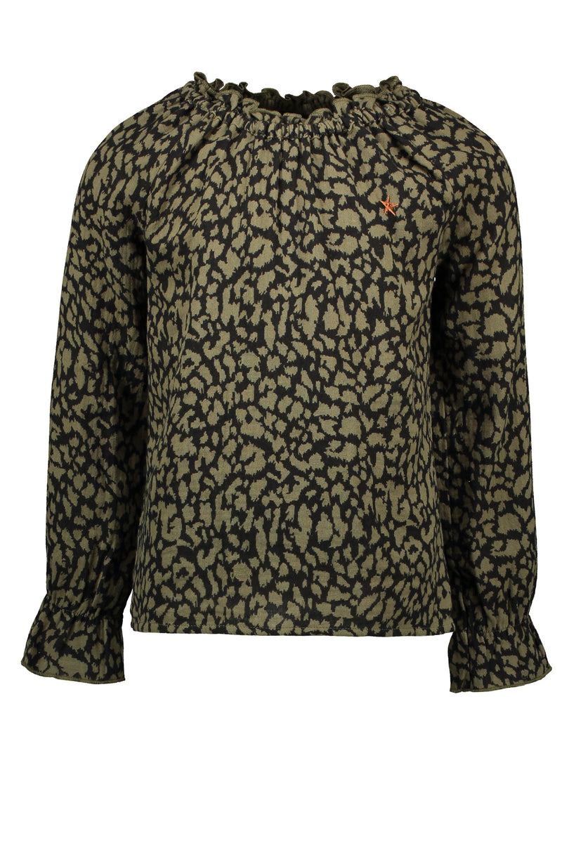 Like Flo Flo girls fancy double fabric blouse