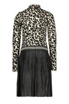 Like Flo Flo girls animal rib dress with short plisse skirt