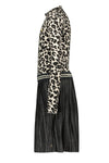 Like Flo Flo girls animal rib dress with short plisse skirt