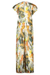 Meisjes Flo girls chiffon jumpsuit AOP + belt van Like Flo in de kleur Leaf in maat 140.