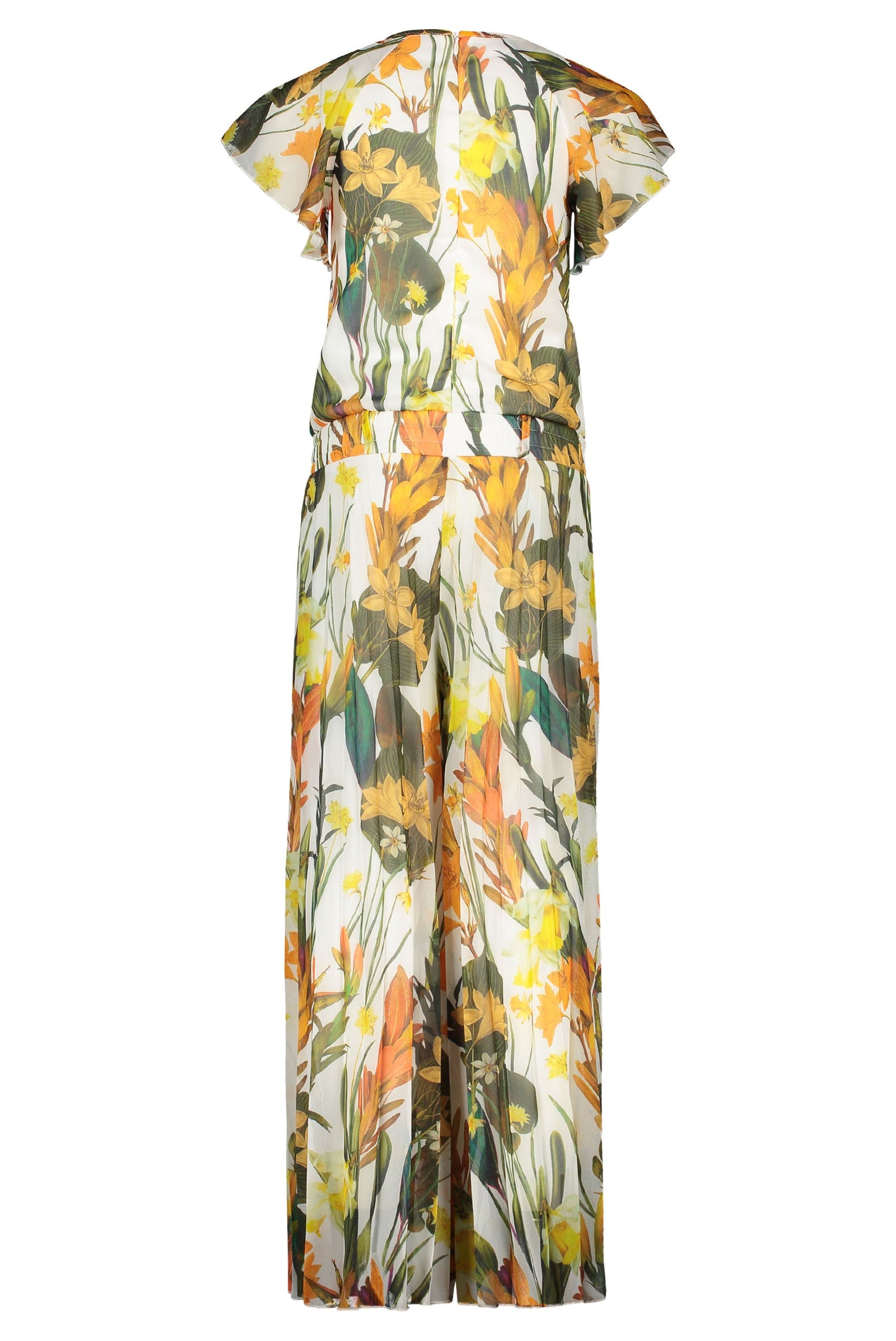 Like Flo Flo girls chiffon jumpsuit AOP + belt