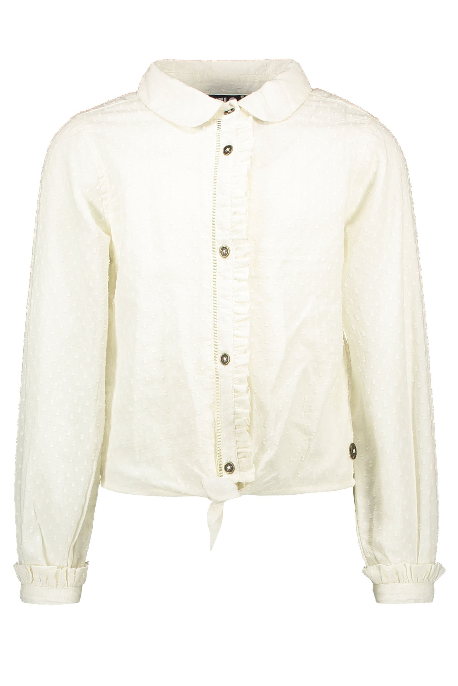 Like Flo Flo girls off white knotted blouse
