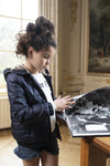 Meisjes Flo girls hooded summer jacket van Like Flo in de kleur Navy in maat 140.