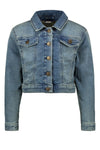 Meisjes Flo girls ls denim jacket van Like Flo in de kleur Denim in maat 140.