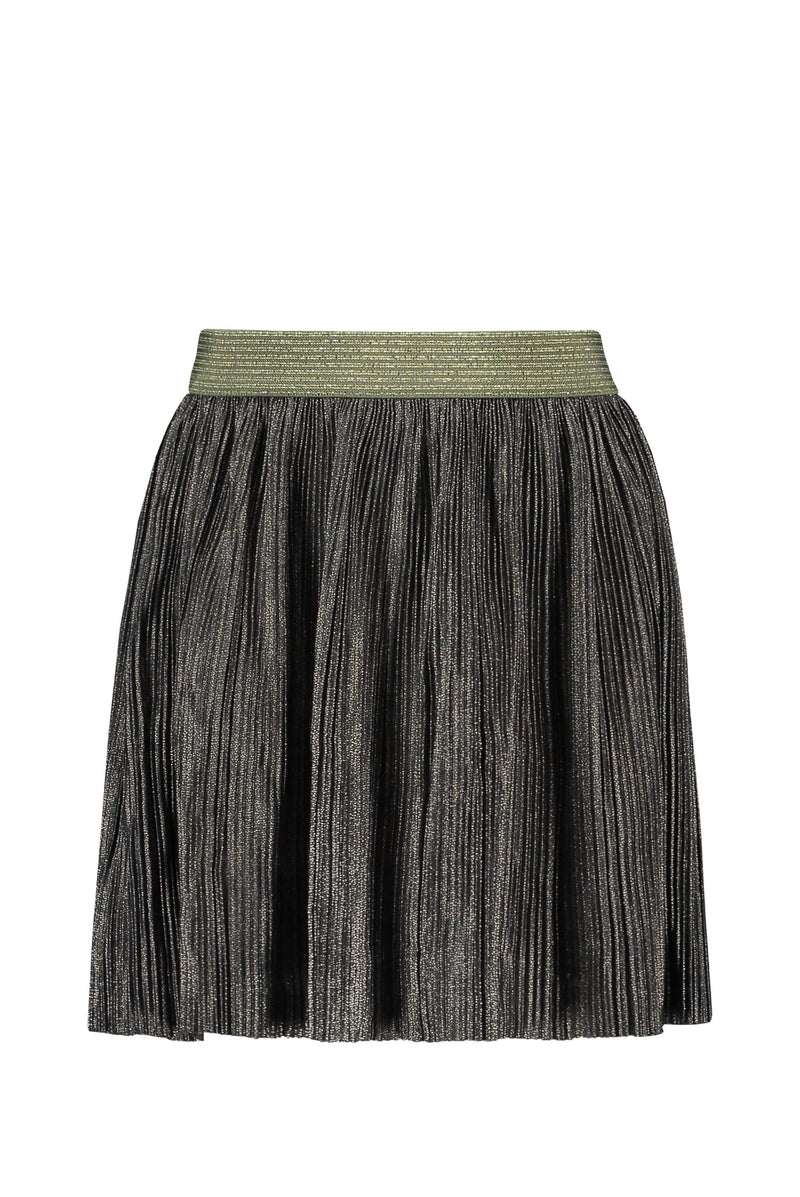 Meisjes Flo girls metallic skirt van Like Flo in de kleur Antra in maat 140.