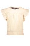 Meisjes Solid Check Top van Like Flo in de kleur Sorbet in maat 152.