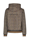 Meisjes Hooded Summer Jacket van Like Flo in de kleur Black flower in maat 152.