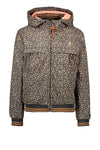 Meisjes Hooded Summer Jacket van Like Flo in de kleur Black flower in maat 152.