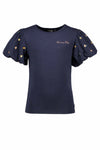 Like Flo Ss Puff Tee Flower