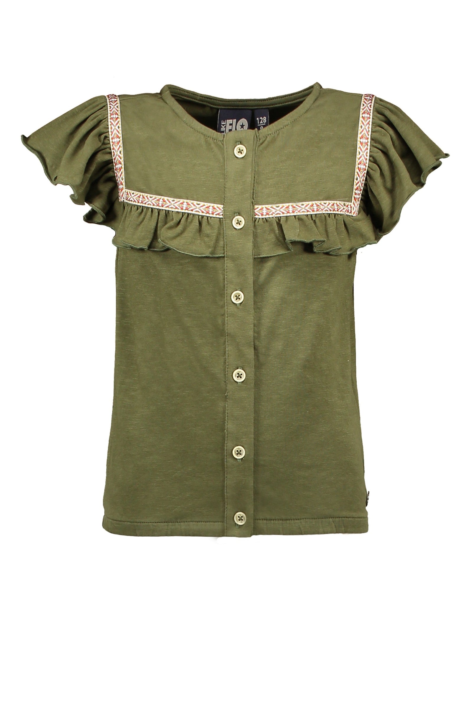 Like Flo Jersey Fancy Ruffle Top
