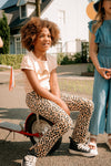 Like Flo Rib Jacquard Flared Pants