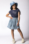 Like Flo Crepe Plisse Skirt