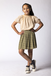 Like Flo Crepe Plisse Skirt
