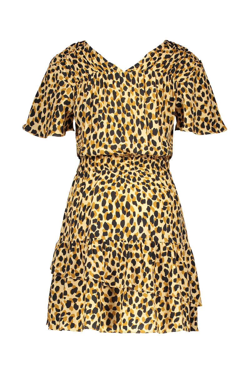 Meisjes Crepe Spotted Dot Dress van Like Flo in de kleur Spotted dot in maat 152.