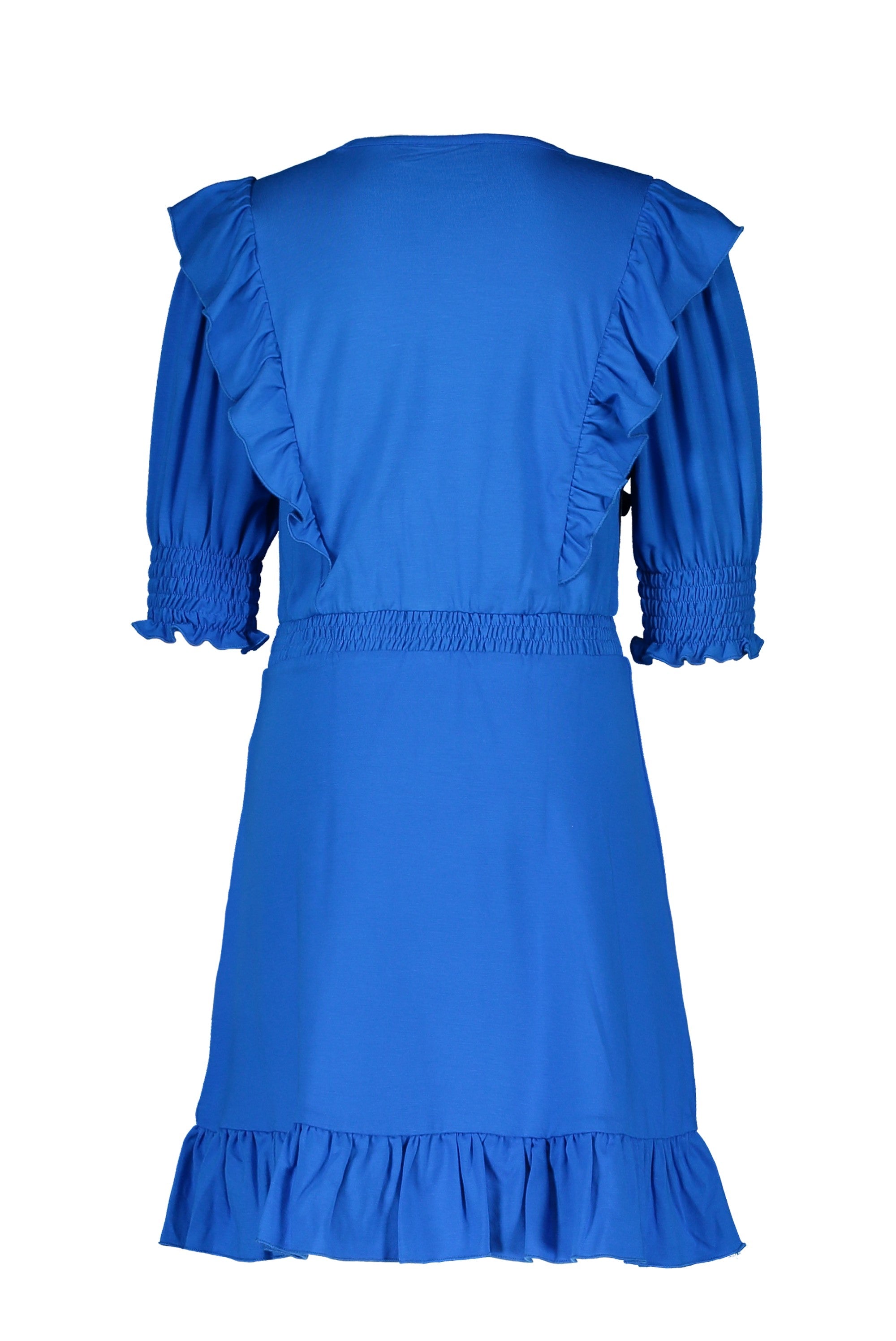 Meisjes Slub Jersey Dress van Like Flo in de kleur Cobalt in maat 152.