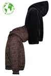 Meisjes Flo girls reversible hooded jacket van Like Flo in de kleur Navy in maat 152.