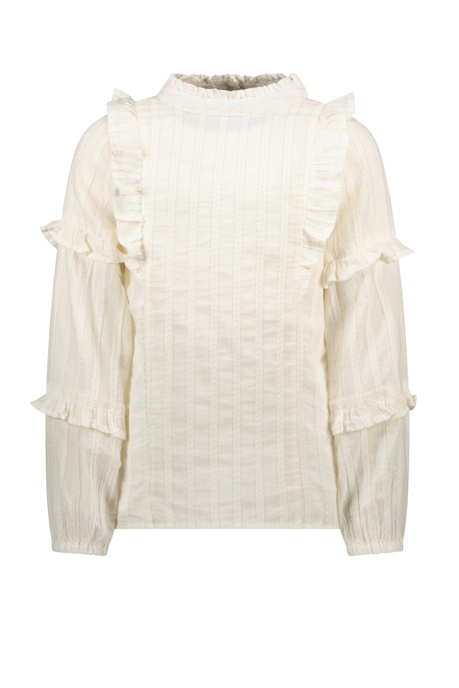 Like Flo Flo girls fancy woven ruffle blouse
