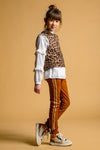Like Flo Flo girls fancy woven ruffle blouse