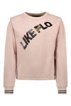 Like Flo Flo girls sweater folded shoulder detail