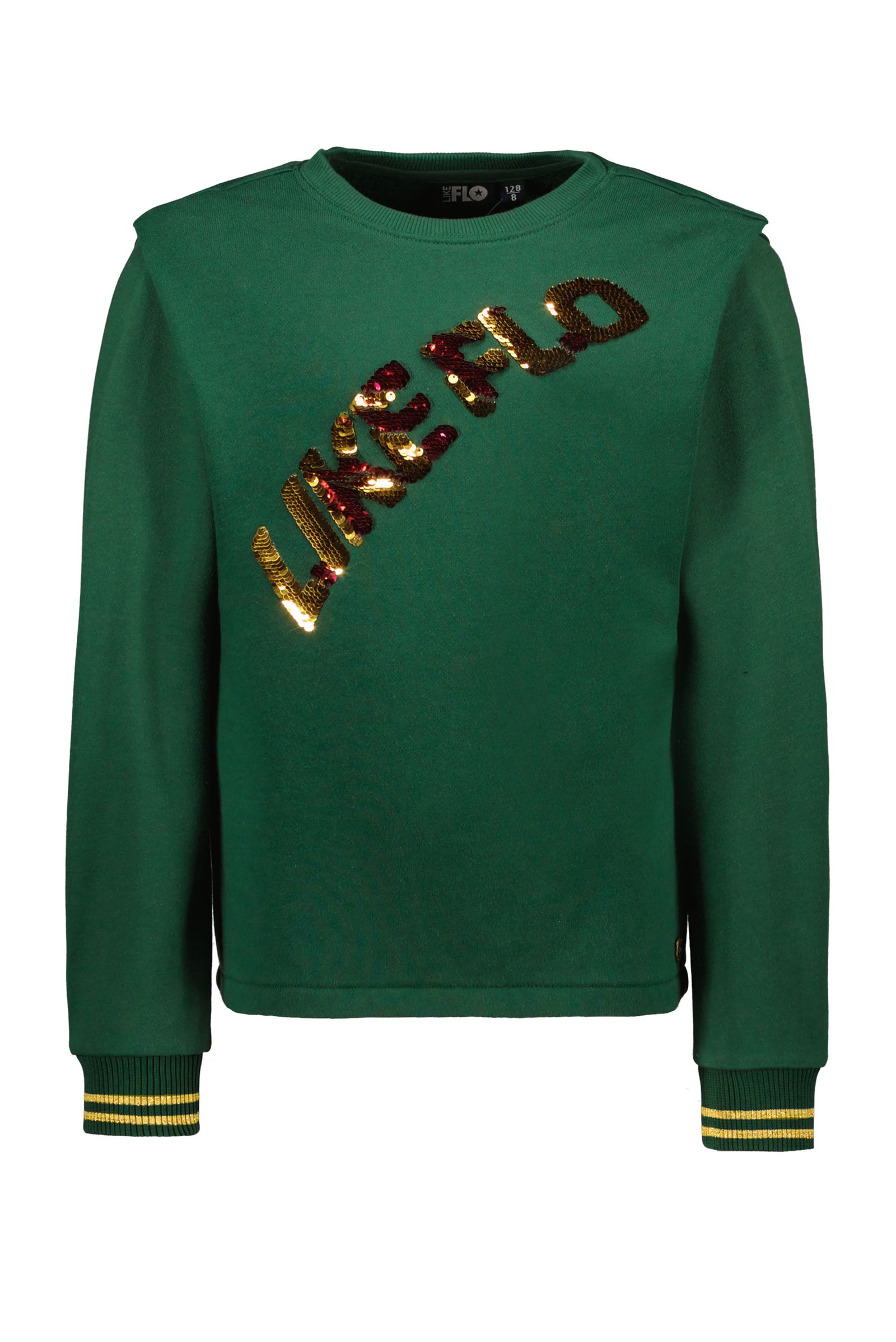 Like Flo Flo girls sweater folded shoulder detail