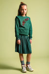 Like Flo Flo girls sweater folded shoulder detail