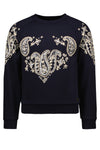 Like Flo Flo girls raglan sweater paisley flock