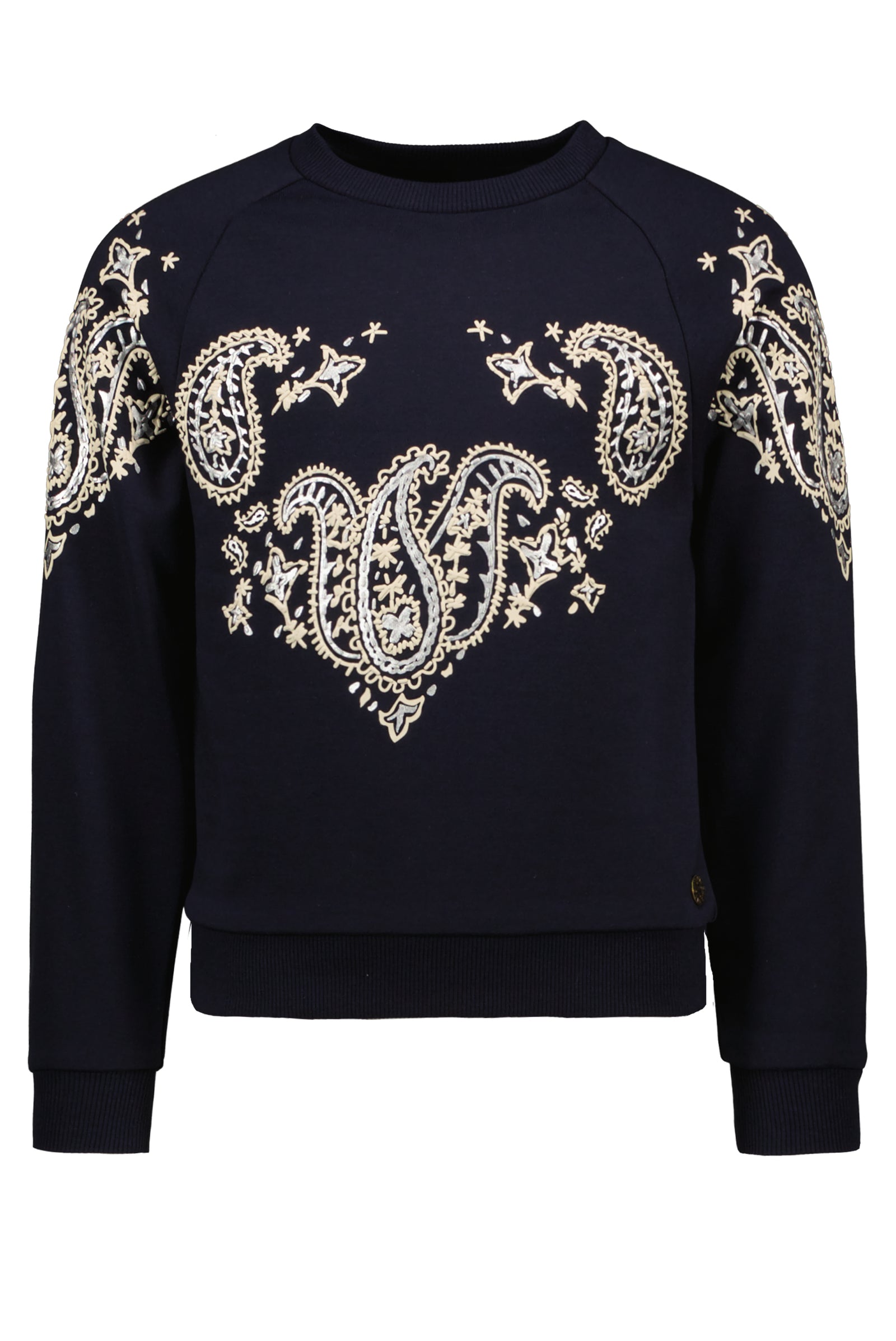 Like Flo Flo girls raglan sweater paisley flock
