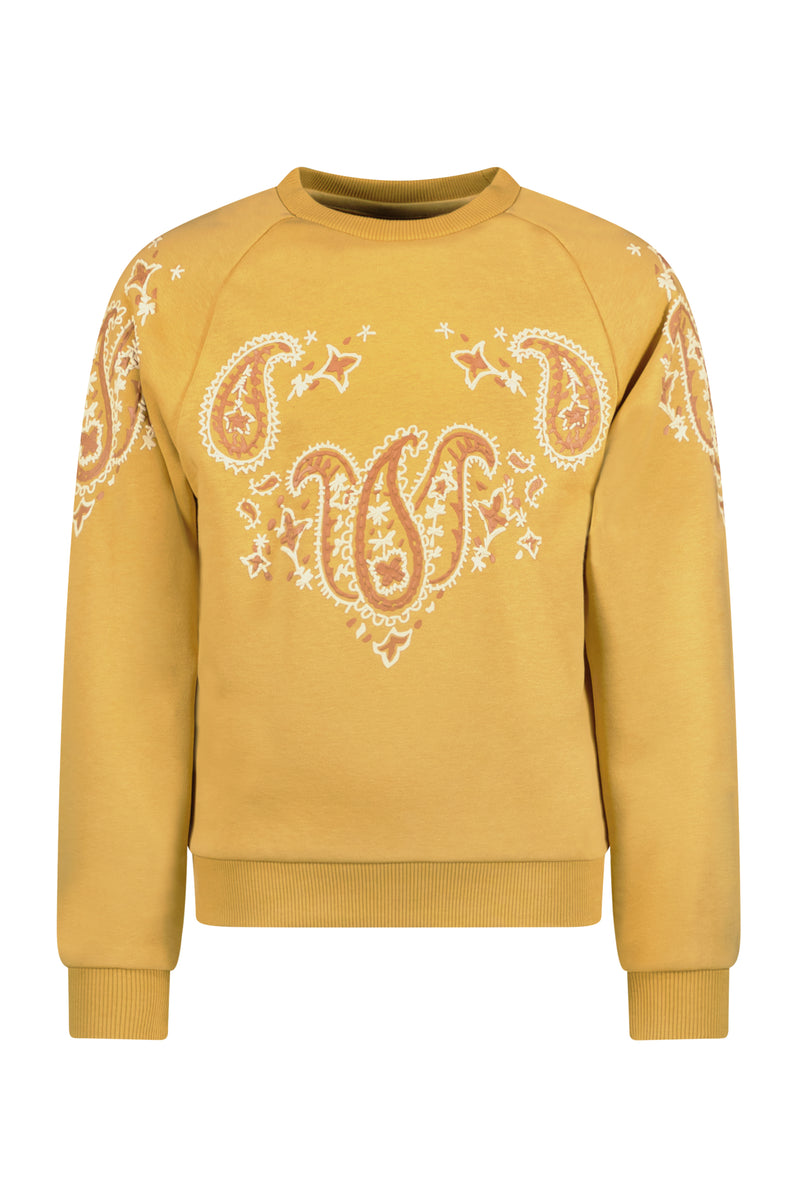 Like Flo Flo girls raglan sweater paisley flock