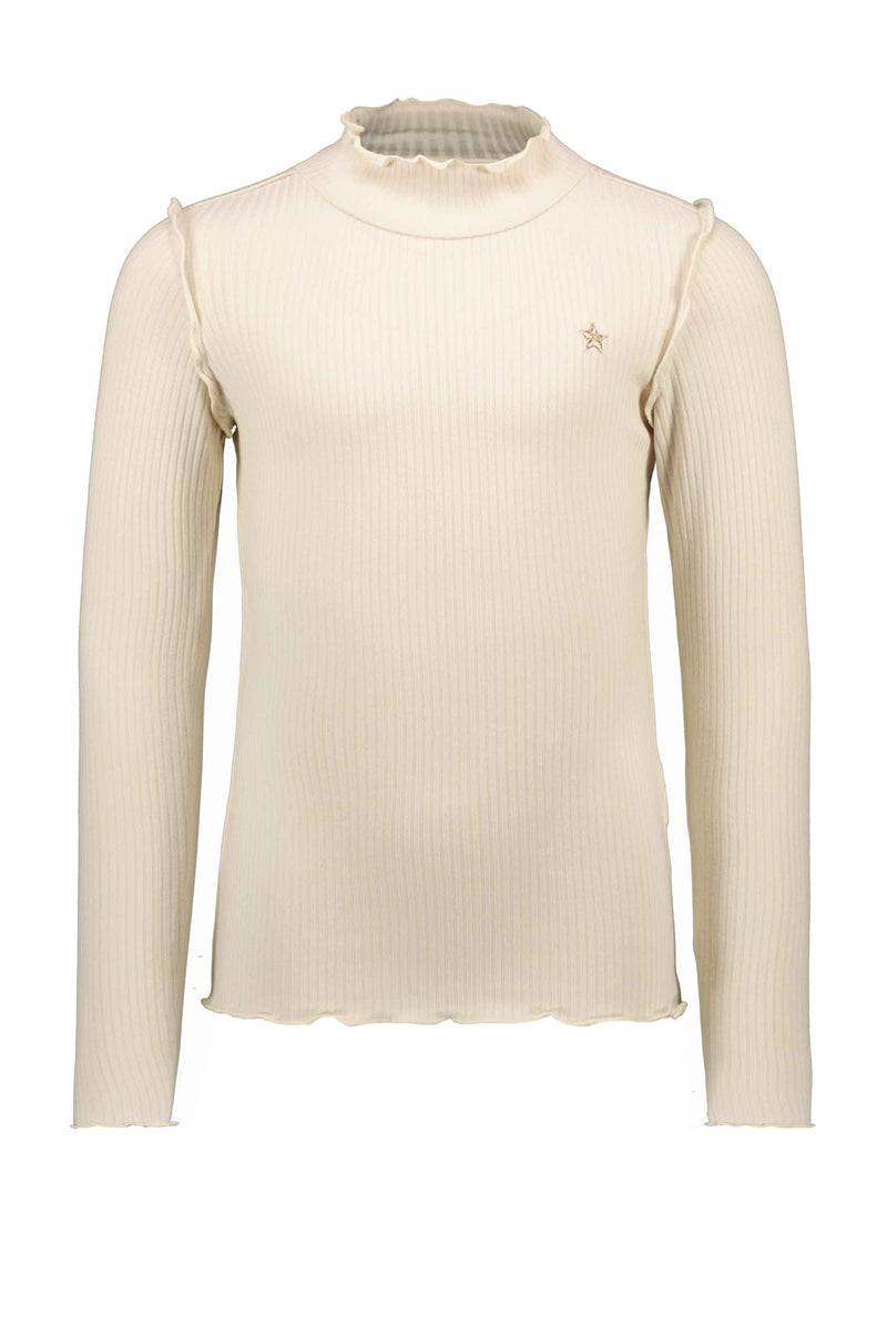 Like Flo Flo girls solid rib rollneck