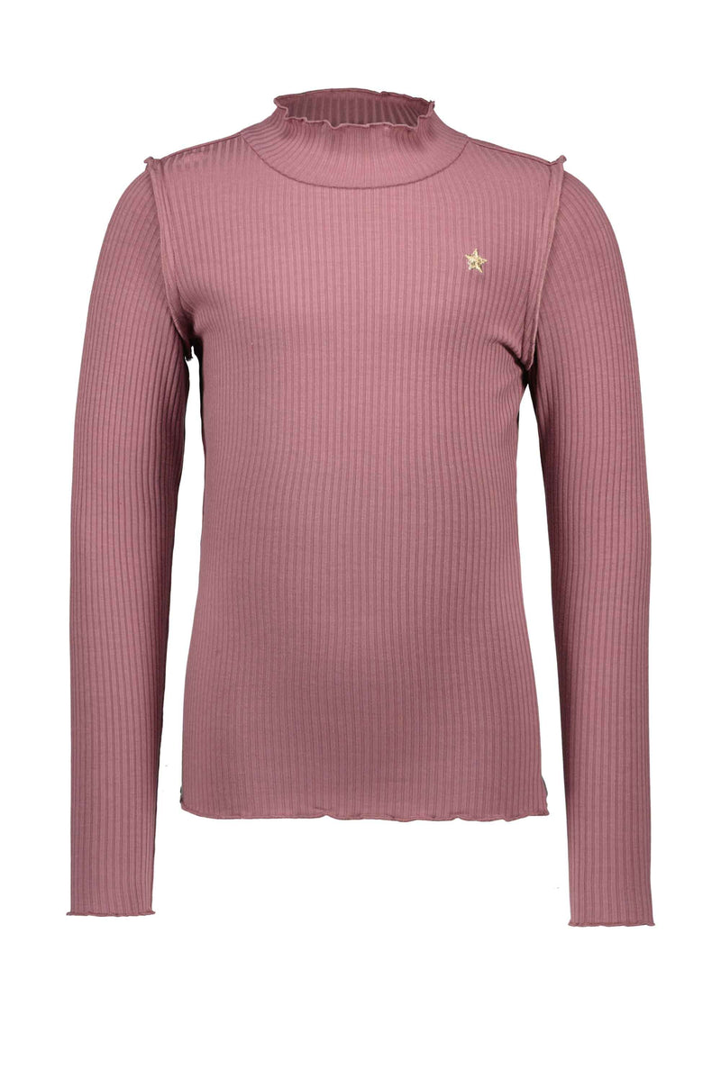 Like Flo Flo girls solid rib rollneck