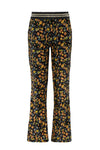 Like Flo Flo girls flower crincle velvet wide pants