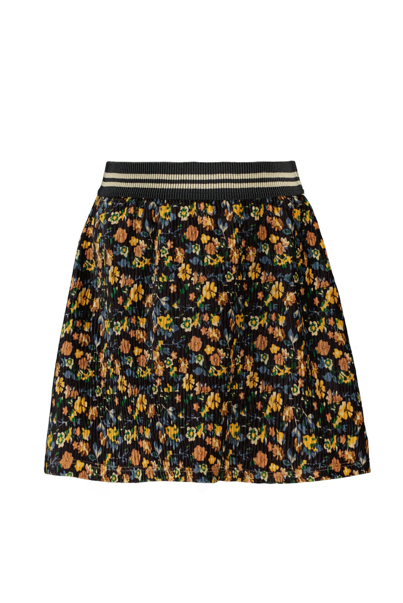 Like Flo Flo girls flower crincle velvet skirt