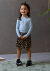 Like Flo Flo girls flower crincle velvet skirt